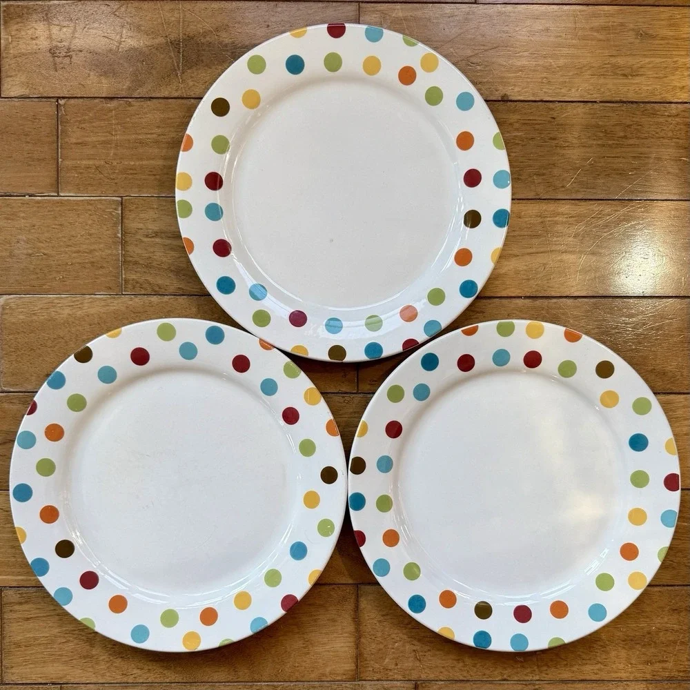 3pc VTG Pier 1 Confetti 10 3/4